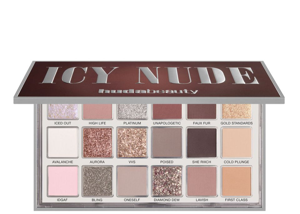 icy nude huda beauty eyeshadow palette